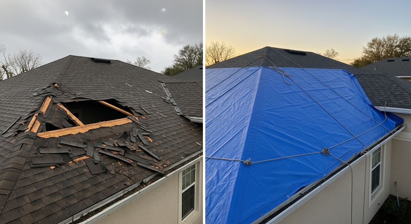 Residential Emergency Roof Tarping