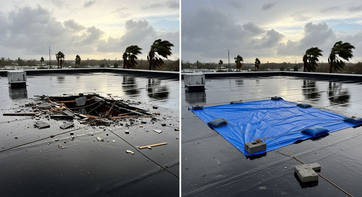 Commercial Emergency Tarping Service
