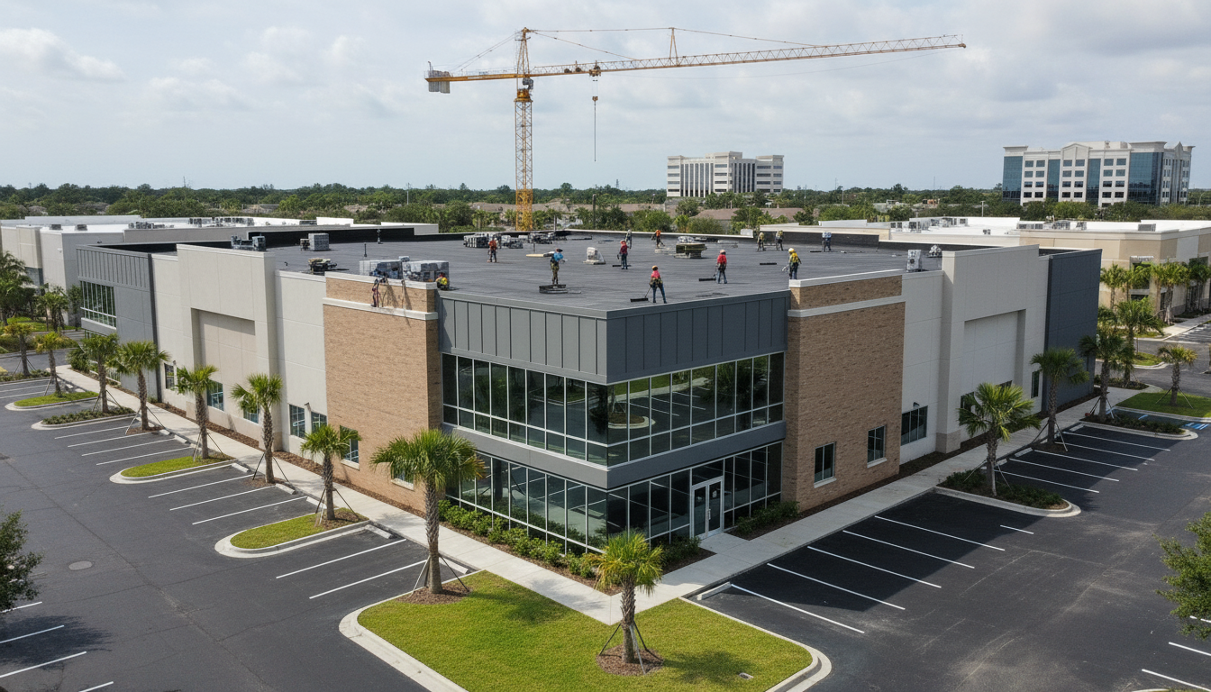 Professional roofing installation process in Lakeland
